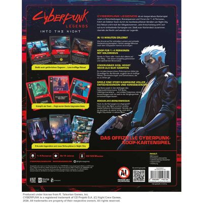 Cyberpunk Legends: Into the Night R&uuml;ckseite
