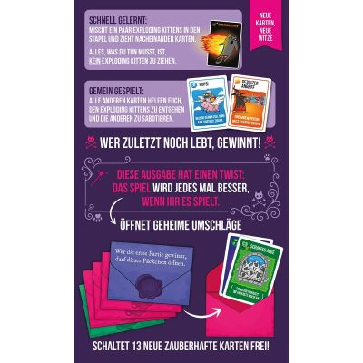 Exploding Kittens: Fluch &amp; Segen R&uuml;ckseite