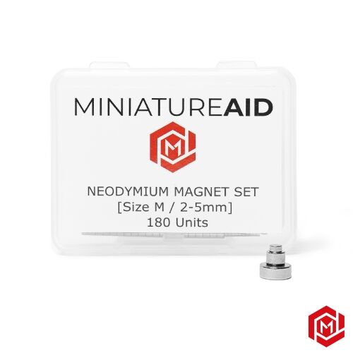 NEODYMIUM MAGNET SET [Size M / 2-5mm] - 180 Units