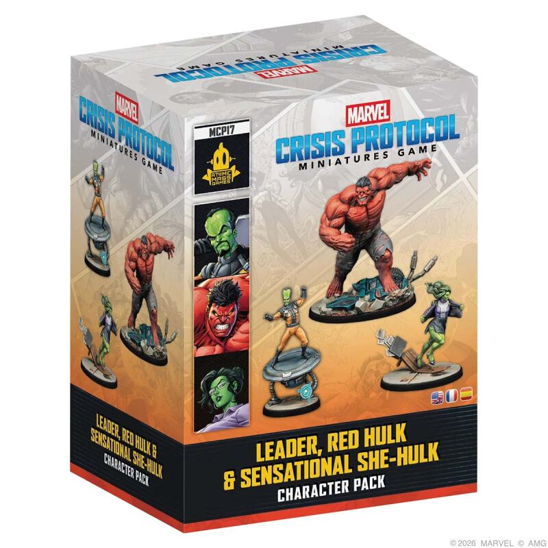 Marvel: Crisis Protocol – Leader, Red Hulk & Sensational She-Hulk Character Pack Verpackung