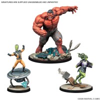 Marvel: Crisis Protocol &ndash; Leader, Red Hulk &amp; Sensational She-Hulk Character Pack Inhalt
