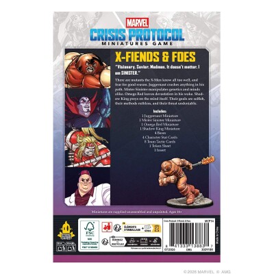 Marvel: Crisis Protocol &ndash; X-Fiends &amp; Foes Character Pack R&uuml;ckseite
