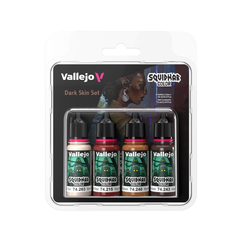 Squidmar Color: Dark Skin Set (4 x 18 ml)