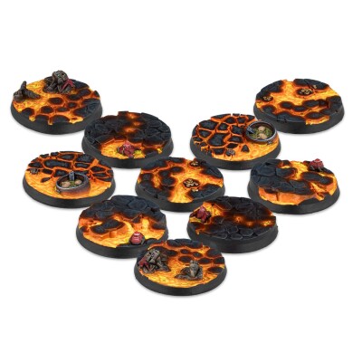 30mm Red Caps Scenery Bases, Alpha Series Inhalt