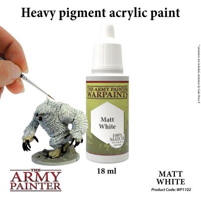 Matt White (18ml) The Army Painter Acrylfarbe