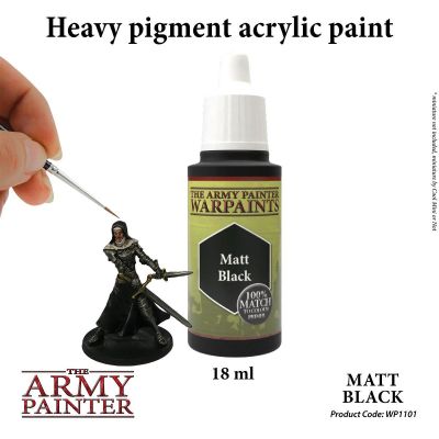 Matt Black (18ml) The Army Painter Acrylfarbe