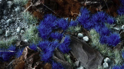Alien Blue Tuft Wild (6mm)