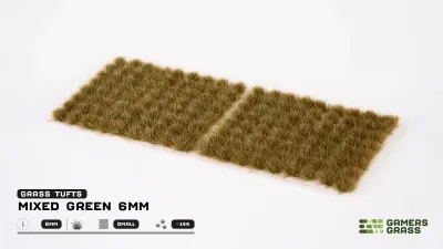 Mixed Green Tuft (6mm)