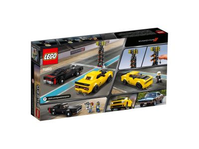 LEGO Speed Champions - 75893 2018 Dodge Challenger SRT Demon und 1970 Dodge Charger R/T Verpackung R&uuml;ckseite