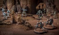 Star Wars: Legion Clone Wars Grundspiel  bemalte modelle diorama