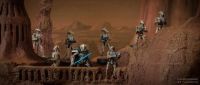 Star Wars: Legion Clone Wars Grundspiel  bemalte modelle diorama