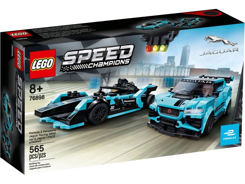 LEGO Speed Champions - 76898 Formula E Panasonic Jaguar Racing GEN2 car & Jaguar I-PACE eTROPHY