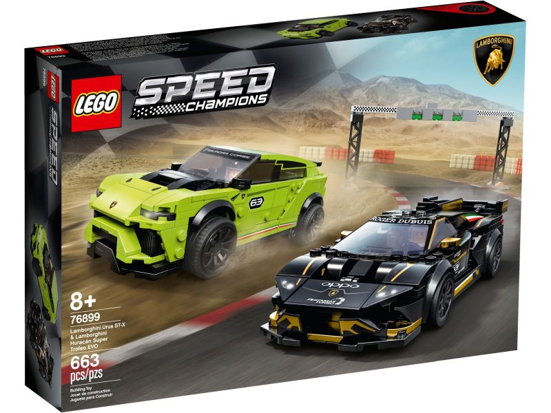 LEGO Speed Champions - 76899 Lamborghini Urus ST-X & Lamborghini Huracán Super Trofeo EVO Verpackung Front