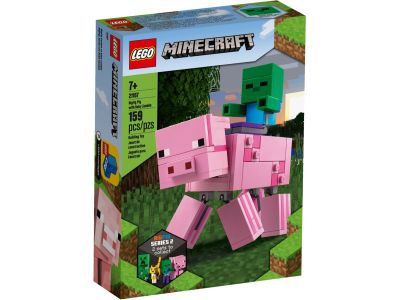 LEGO,Minecraft,21157,BigFig Schwein mit Zombiebaby,LEGO Sets
