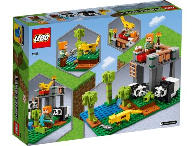 LEGO Minecraft - 21158 Der Panda-Kindergarten Verpackung R&uuml;ckseite