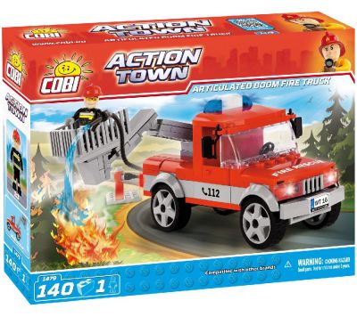 COBI-1479 Articulated Boom Fire Truck Verpackung R&uuml;ckseite