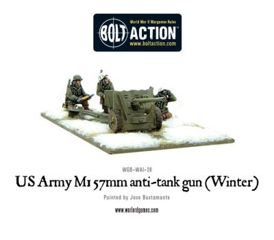 US Army 57mm anti-tank gun M1 Winter