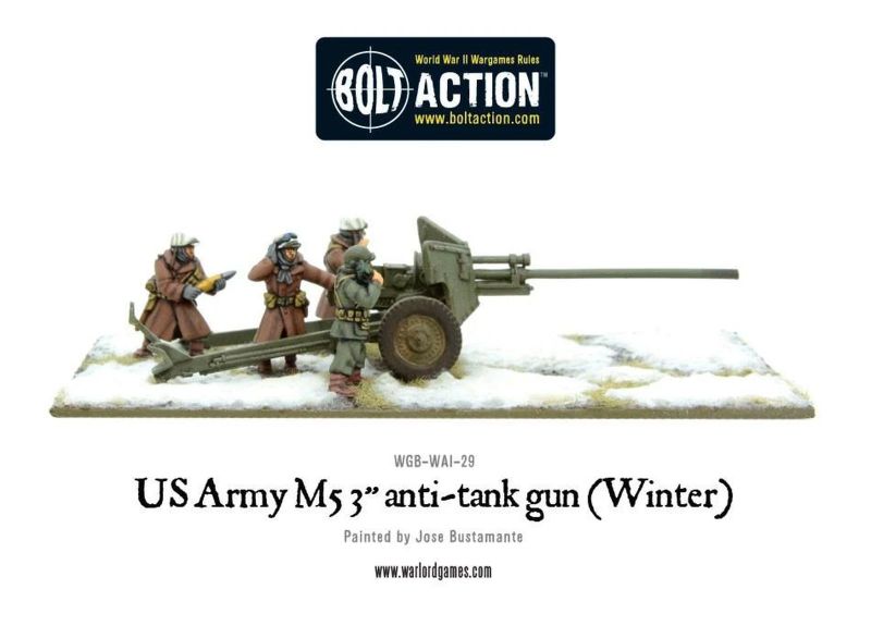 US Army 3-inch anti-tank gun M5 Winter