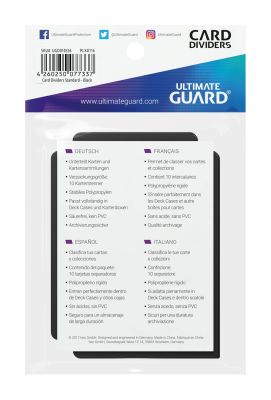 Ultimate Guard Kartentrenner Standardgr&ouml;&szlig;e Schwarz (10)