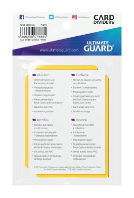 Ultimate Guard Kartentrenner Standardgr&ouml;&szlig;e Gelb (10)